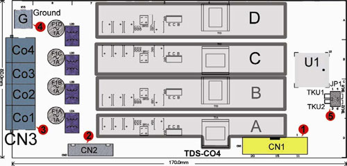 TDS-C04 4迴路一般外線介面卡