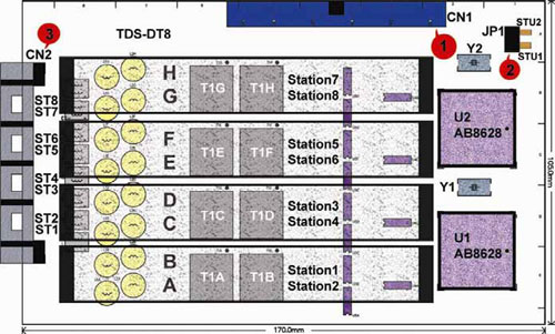 TransTEL TDS-DT8 8迴路數位分機內線介面卡