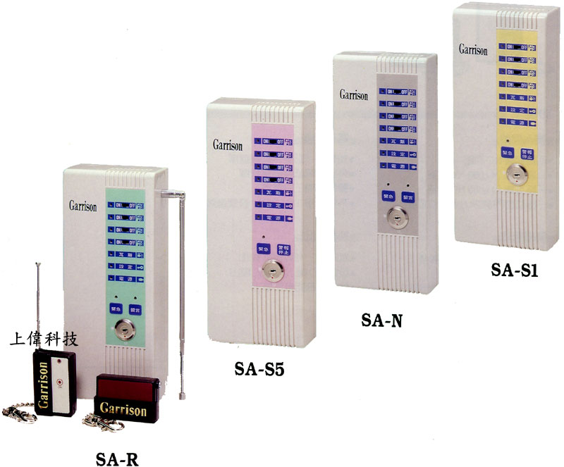 SA-R/SA-S5/SA-N/SA-S1 保全、防災、防盜主機-盜警四區型微電腦控制