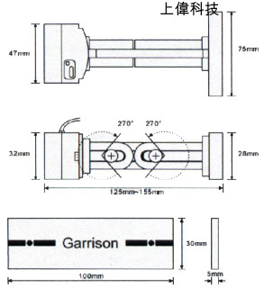 AT-840 上裝式鐵捲門感應器規格