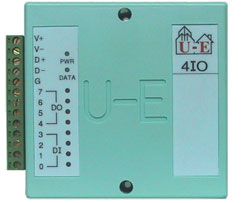 UE-4IO 4輸入/4輸出數位模組