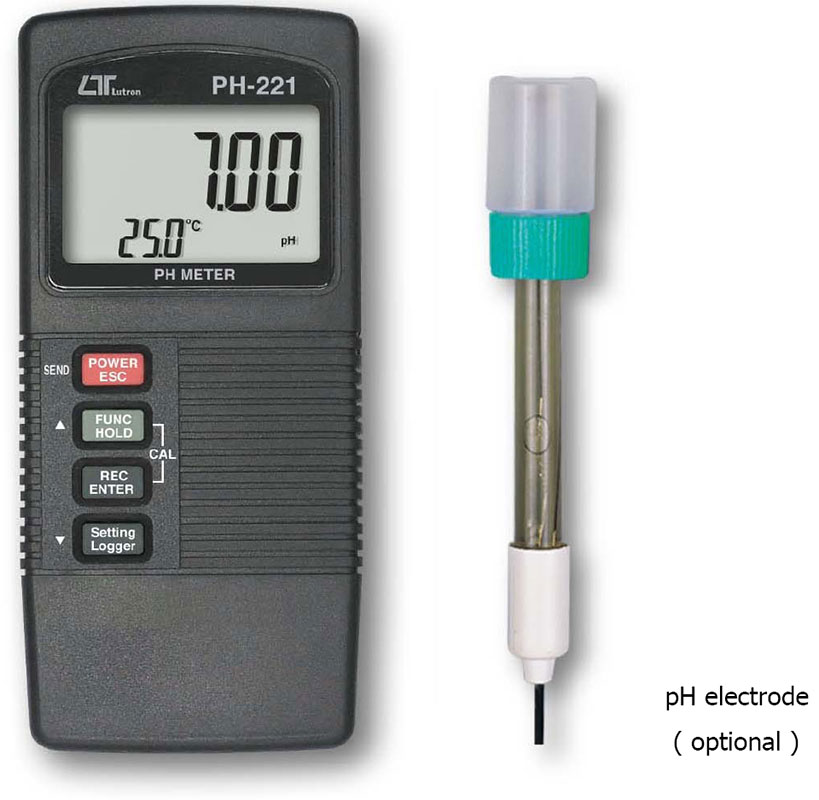 PH-221 雙顯示多功能酸鹼計-上偉科技www.sunwe.com.tw
