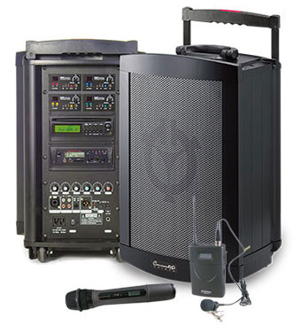CHIAYO 嘉友 Challenger 1000 U4SR 模組式手提式四頻道無線擴音機 75W 輸出功率內建 CD / USB MP3 播放器