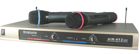 AIR-812 CHIAYO UHF雙頻道自動選訊無線麥克風系統