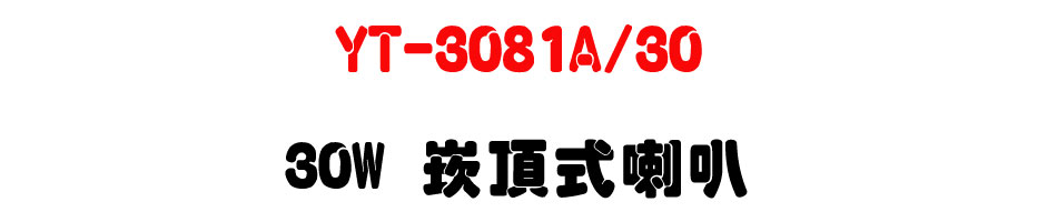 YT-3081A/30 30W �r������z-�W�����www.sunwe.com.tw