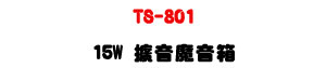 TS-801 �X���]���c 15W�UABS�զ�]�p�ϭ��q�i�աU�W�����
