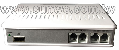 T5U8 八路電話 USB 錄音盒-上偉科技www.sunwe.com.tw