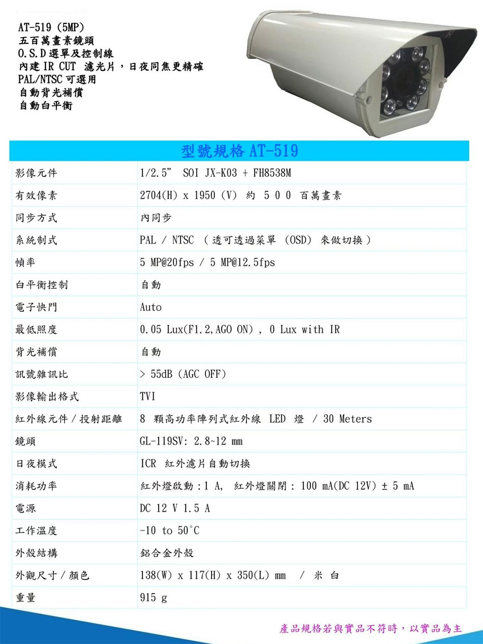 AT-519XH 5MP M@n~uv