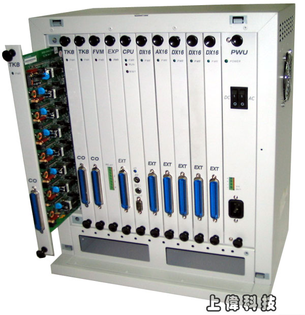 FCI DK Series 眾通騰翔內建式自動總機/語音信箱功能由上偉科技專業銷售'工程安裝'維修服務,洽詢電話02-22267567(代表號)由專人服務