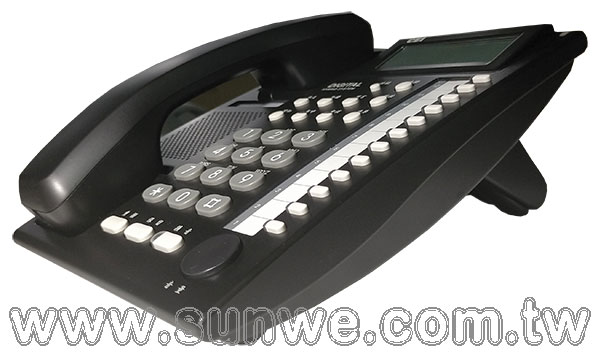 DT-8850A (黑) 萬國 CEI 12鍵背光顯示型數位話機-上偉科技www.sunwe.com.tw
