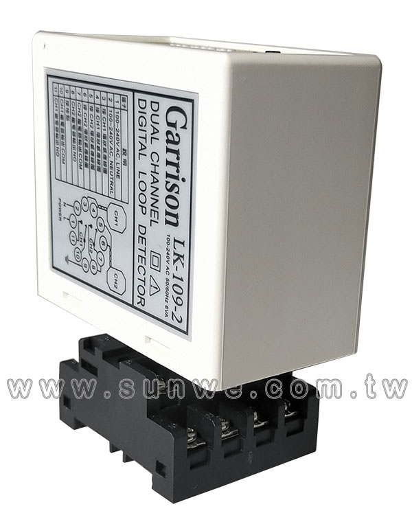 LK-109-2 雙線圈車道感應線圈檢知器-上偉科技www.sunwe.com.tw