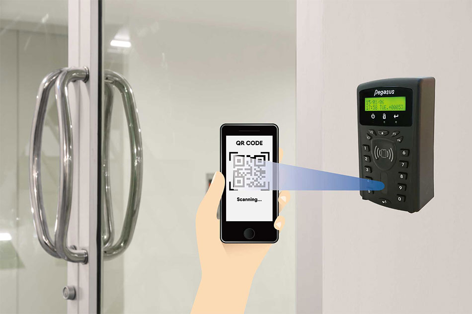PQ-3702 QR Code門禁考勤感應讀卡機-上偉科技www.sunwe.com.tw