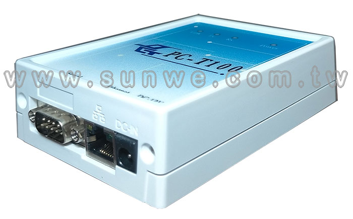 PC-T100H TCP/IP網路訊號轉換器-上偉科技www.sunwe.com.tw