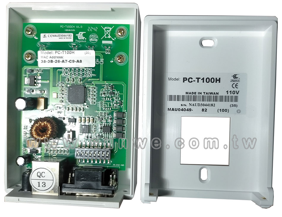 PC-T100H TCP/IP網路訊號轉換器-上偉科技www.sunwe.com.tw