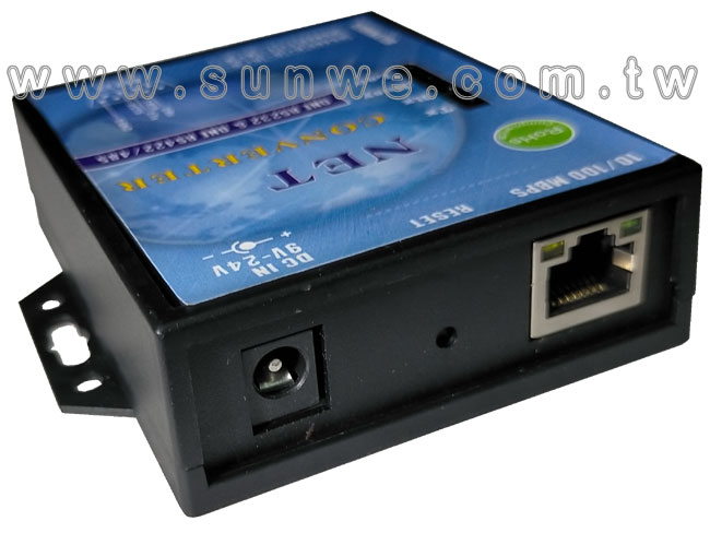 ST-IP100A-TCP/IP轉RS485/422/232通訊轉換器-上偉科技www.sunwe.com.tw