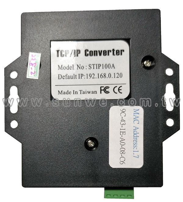 ST-IP100A-TCP/IP轉RS485/422/232通訊轉換器-上偉科技www.sunwe.com.tw