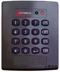 TW-521-TOPWORLD單機型感應式門禁讀卡機-TW-521 感應式門禁控制器皆為單機型(無電腦連線)門禁控制器;係以卡片近接方式(非接觸式)讀取卡片資料來判知使用者身份並配合控制電鎖以管制人員進出.本機另具備可設定/解除之防盜監視回路,可作為居家防盜主機使用,由上偉科技專業銷售'工程安裝'維修服務,洽詢電話02-22267567(代表號)由專人服務