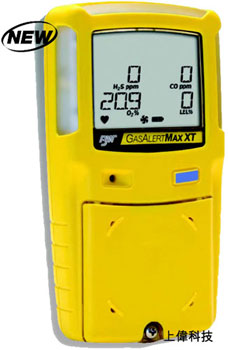 GasAlert Max XT2 BW攜帶式四用氣體偵測器-同時顯示四種氣體濃度'體積小,重量輕,僅316公克'防水防塵,IP66/67'自動全功能自檢'醒目的警報燈'一體式防震外罩'內建採樣泵'配有標準的資料記錄和事件記錄功能,由上偉科技專業銷售'工程安裝'維修服務,洽詢電話02-22267567(代表號)由專人服務