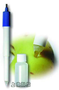 PE-04HD 尖刺型PH酸鹼計電極-型號 : PE-04HD'適合用於肉品 ' 香腸 ' 乳酪等插入式測量其酸鹼度'範圍 : 1-14pH'耐溫 : 5-60℃'電極材質 : 是由不易脆裂的高強度 Epoxy 環氧樹酯塑膠為主體結合非常耐用的玻璃做的可插式尖頭設計製造'歸零調整範圍 : 7±1pH,由上偉科技專業銷售'工程安裝'維修服務,洽詢電話02-22267567(代表號)由專人服務