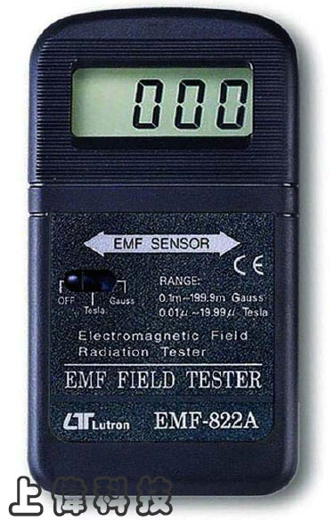 EMF-822A電磁波測試器-EMF-822A 電磁波測試器用於快速 ' 簡單精確測量電力線週邊'家電產品及工業設備的電磁波輻射的強度'EMF-822A 以手持方式有效測量 50Hz /60Hz 頻寬範圍內電磁波輻射的強度,由上偉科技專業銷售'工程安裝'維修服務,洽詢電話02-22267567(代表號)由專人服務