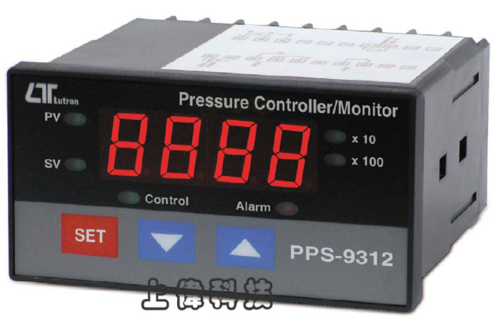 PPS-9312 壓力控制顯示錶-主機適用 2, 5, 10, 20, 50, 100, 400 bar 等壓力傳送器 . (TR-PS2W **BAR 為選購品)'8種單位選擇切換 : Bar, PSI, Kg/cm^2, inch Hg, mm Hg, inch H2O, meter H2O, Atmosphere.'上限或下限範圍設定及警報設定功能'上限或下限設定及警報設定繼電器輸出'內建直流電壓 12V 輸出'工作電源:AC90 ~ 264V (50/60HZ)'RS-232 / USB 連接介面,由上偉科技專業銷售'工程安裝'維修服務,洽詢電話02-22267567(代表號)由專人服務