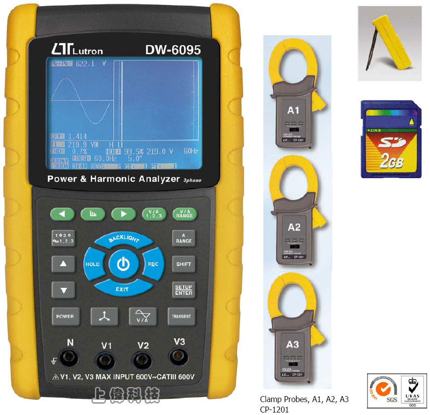 DW-6095 三相電力及諧波分析儀