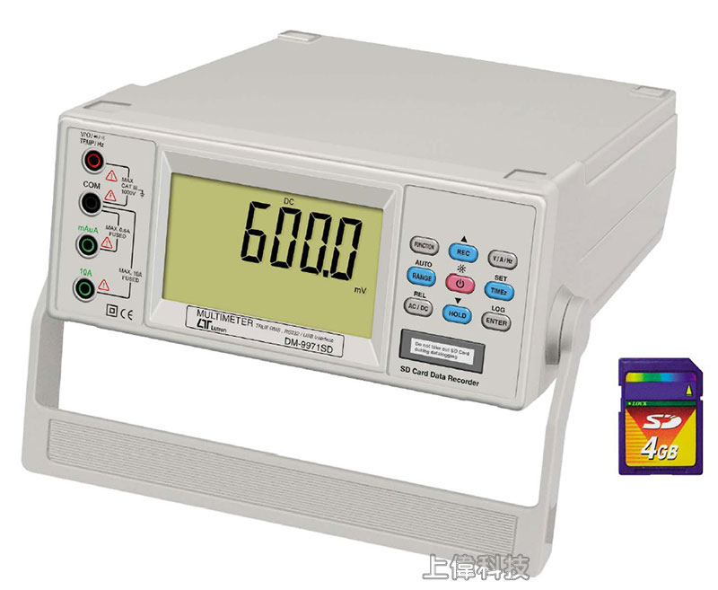 DM-9971SD 記憶式桌上型電錶-上偉科技www.sunwe.com.tw