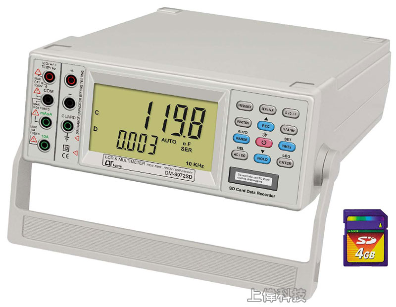 DM-9972SD 記憶式桌上型多功能電錶-上偉科技www.sunwe.com.tw