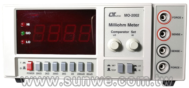 MO-2002 桌上型微阻計-上偉科技www.sunwe.com.tw