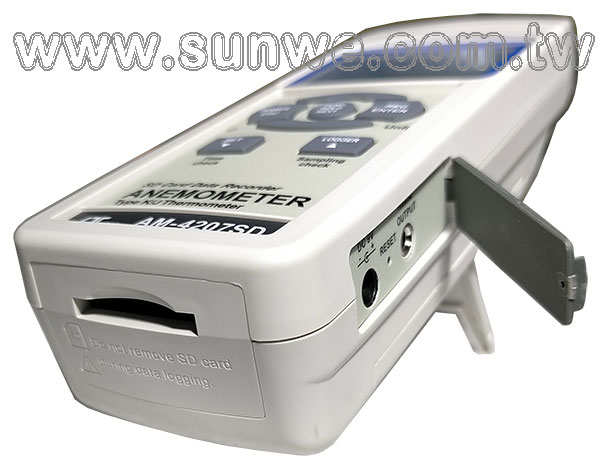 AM-4207SD 記憶式風速/溫度計-上偉科技www.sunwe.com.tw