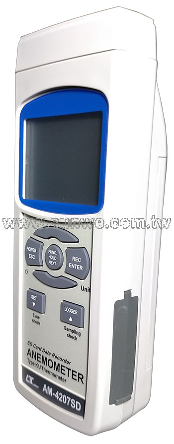 AM-4207SD 記憶式風速/溫度計-上偉科技www.sunwe.com.tw