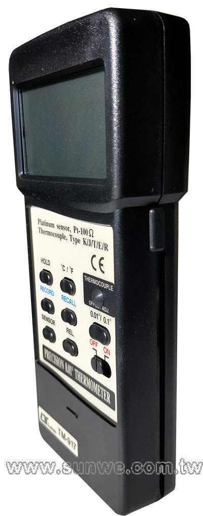 TM-917 多功能精密溫度計-上偉科技www.sunwe.com.tw