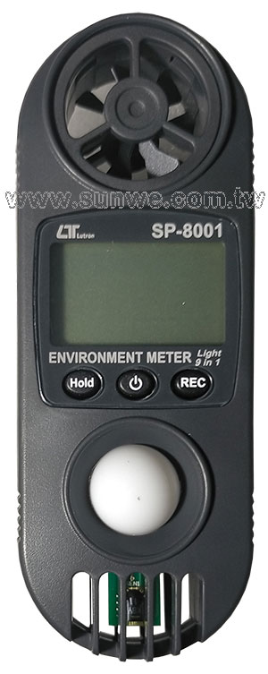 SP-8001 九合一記憶溫溼度測量儀-上偉科技www.sunwe.com.tw