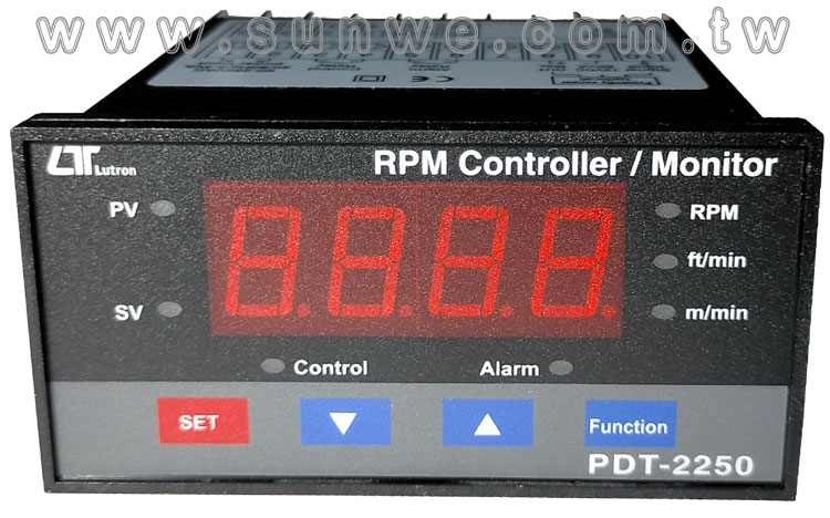PDT-2250 轉速設定顯示錶-上偉科技www.sunwe.com.tw