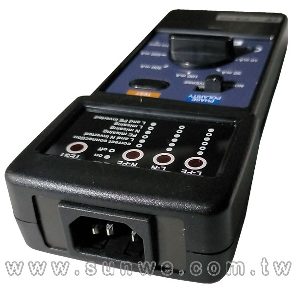 RCB-110V/220V 漏電斷路器測試計-上偉科技www.sunwe.com.tw