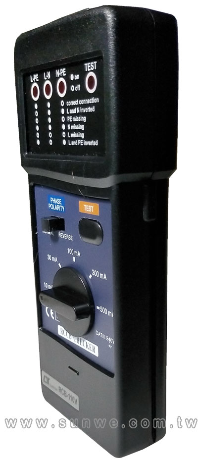 RCB-110V/220V 漏電斷路器測試計-上偉科技www.sunwe.com.tw