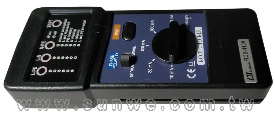 RCB-110V/220V 漏電斷路器測試計-上偉科技www.sunwe.com.tw