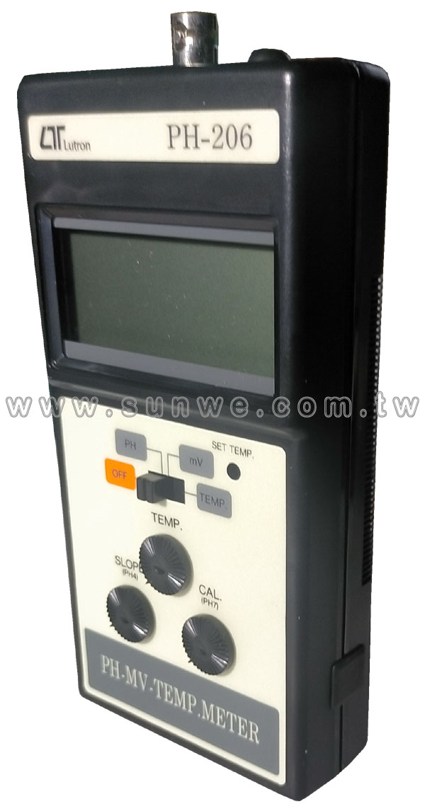 PH-206 專業型酸鹼計-上偉科技www.sunwe.com.tw