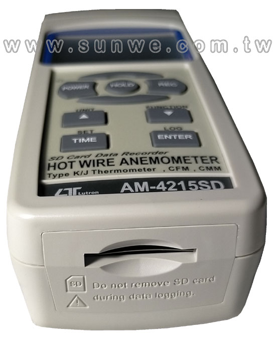 AM-4215SD 記憶式風速/風量/溫度計-上偉科技www.sunwe.com.tw