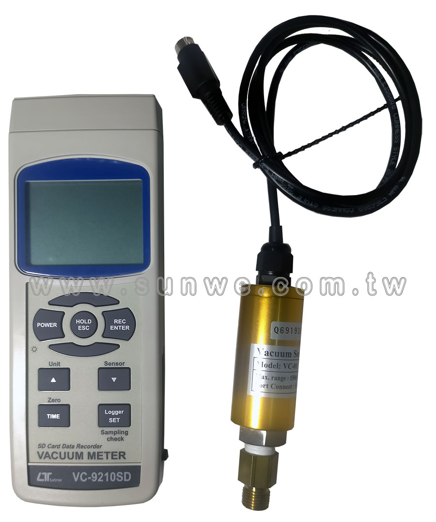 VC-9210SD 記憶式真空壓力計-上偉科技www.sunwe.com.tw