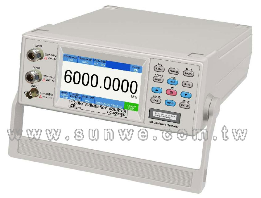 FC-6000SD 桌上型計頻器-上偉科技www.sunwe.com.tw