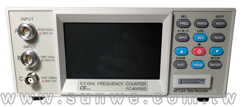 FC-6000SD 桌上型計頻器-上偉科技www.sunwe.com.tw