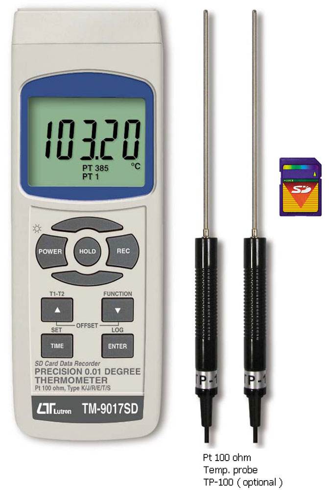 TM-9017SD 記憶式專業精密溫度計-上偉科技www.sunwe.com.tw