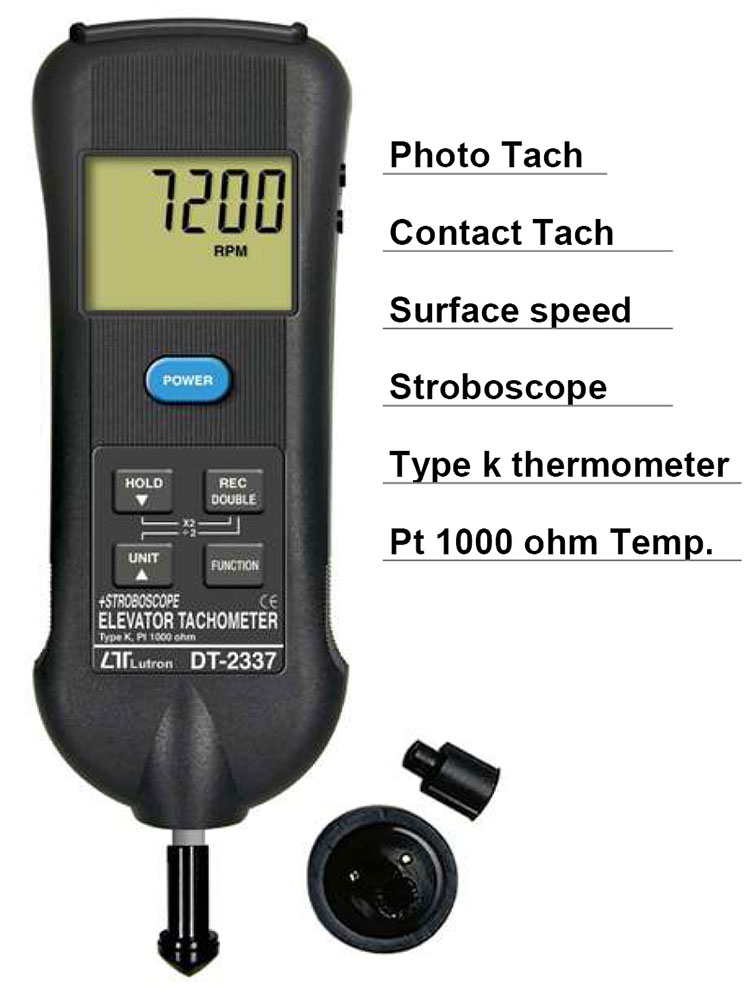 DT-2337 電梯用多功能轉速計-上偉科技www.sunwe.com.tw