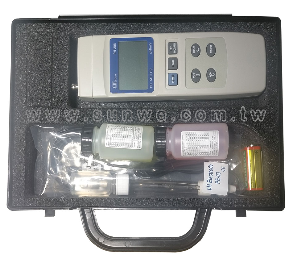 PH-208 酸鹼計-上偉科技www.sunwe.com.tw