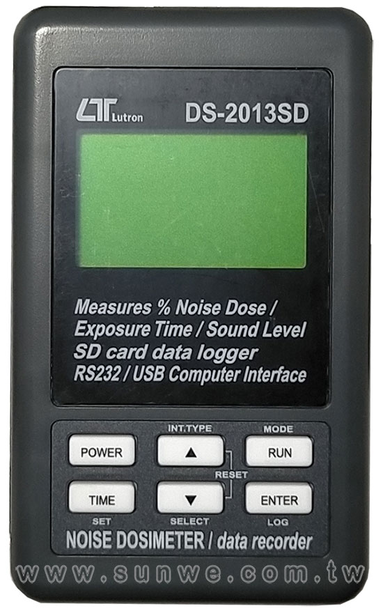 DS-2013SD 噪音劑量計-上偉科技www.sunwe.com.tw