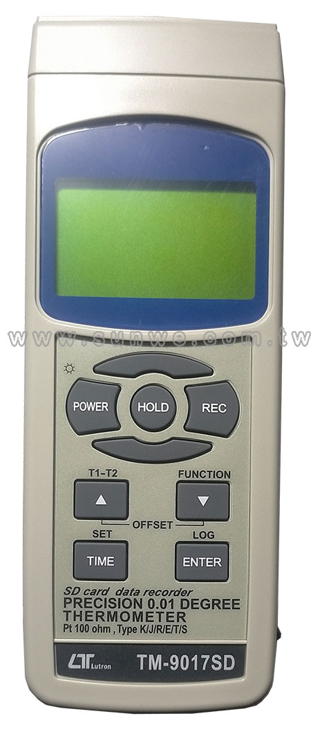 TM-9017SD 記憶式專業精密溫度計|多通道熱電偶・SD卡數據記錄 - 上偉科技