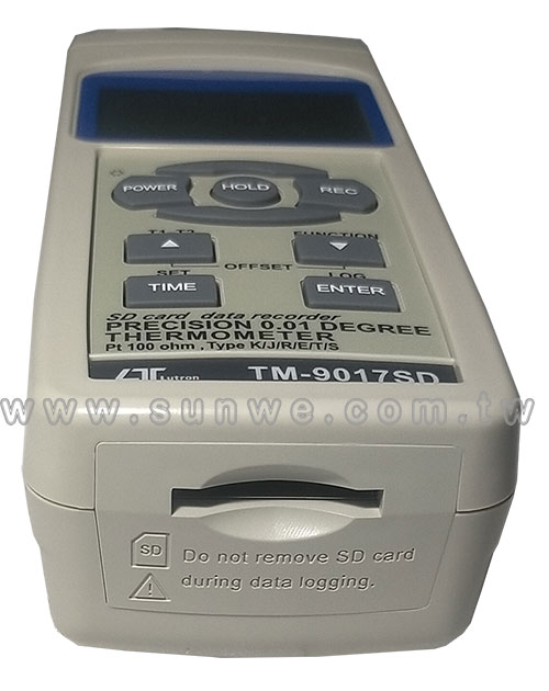 TM-9017SD 記憶式專業精密溫度計|多通道熱電偶・SD卡數據記錄 - 上偉科技