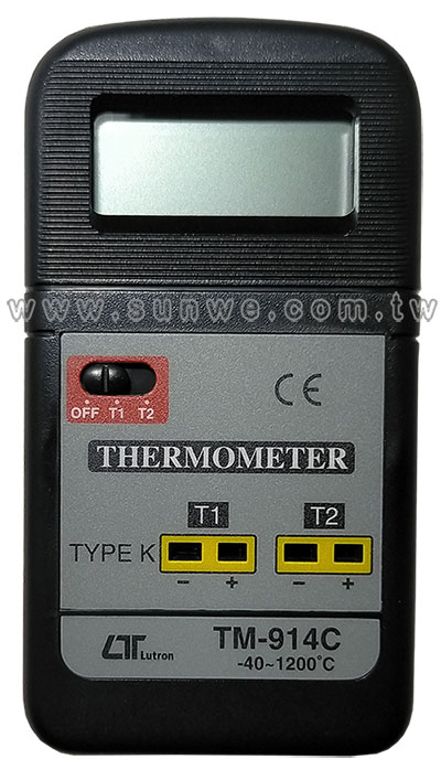 TM-914C 迷你雙組溫度計|雙通道 K型熱電偶測溫儀 - 上偉科技