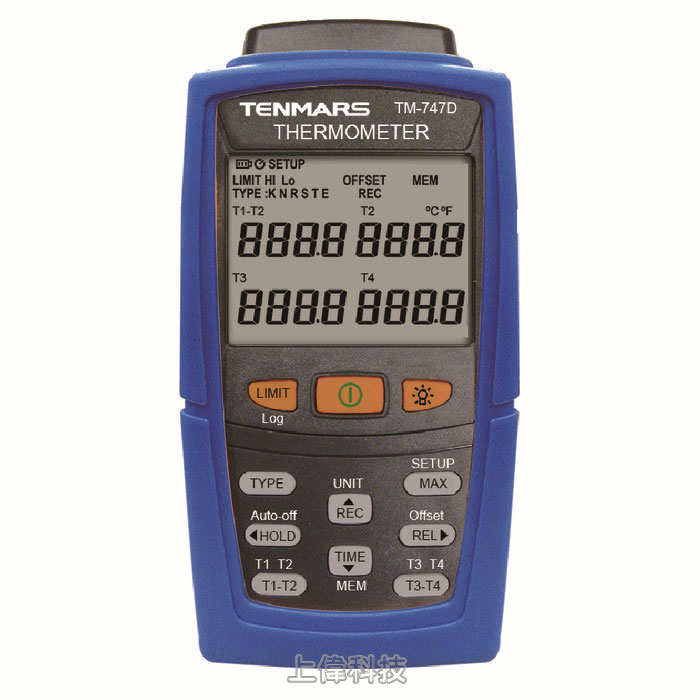 TM-747 K/J/T/E/R/S/N 四輸入數字溫度錶